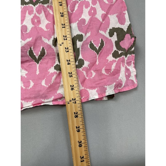 Talbots Womens Shirt 1X Pink Preppy Lightweight Beachy Coastal Old Money Travel - Picture 6 of 9
